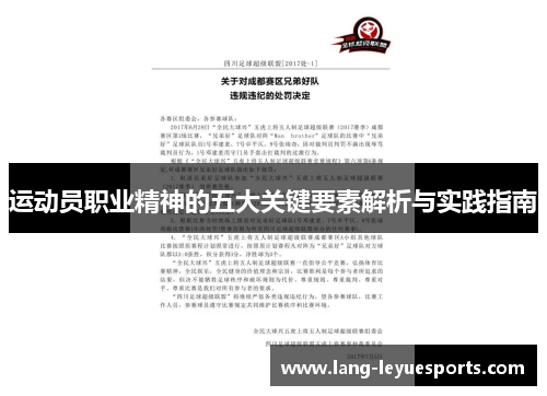 运动员职业精神的五大关键要素解析与实践指南