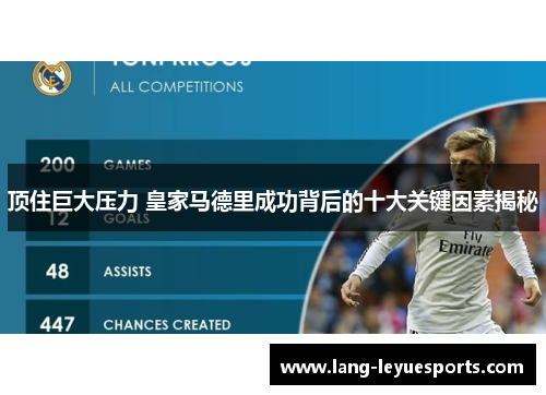 顶住巨大压力 皇家马德里成功背后的十大关键因素揭秘